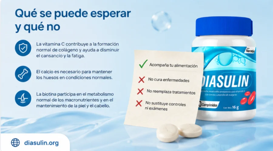 Diasulin — toma constante de dos comprimidos al día